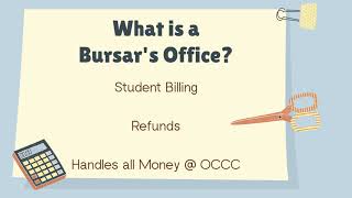 Managing Your Money: Bursar's Office