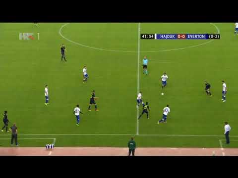 Hajduk vs Everton, gol Josipa Radoševića za vodstvo Hajduka 1-0