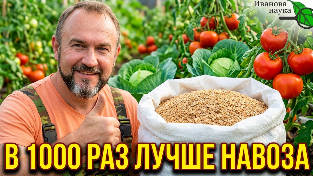 🔥 В 1000 РАЗ ЛУЧШЕ НАВОЗА! 1 раз и земля как новая. Копеечное осеннее удобрение 