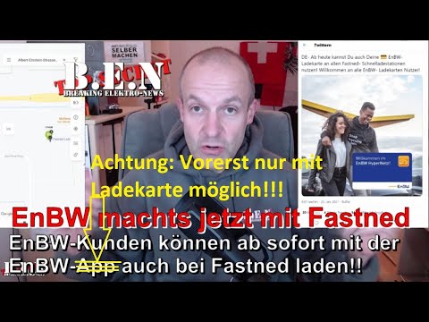 EnBW kuschelt mit FASTNED! Ab sofort können EnBW-Kunden mit KARTE an Schnellladern von FASTNED laden