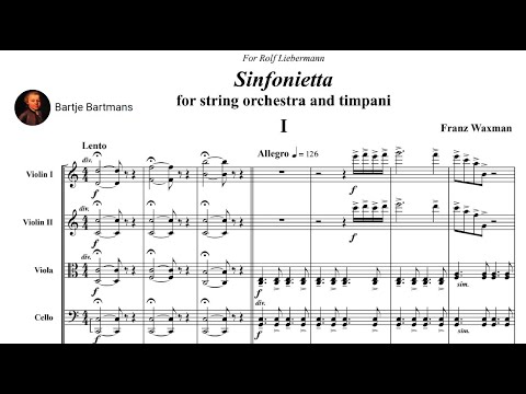 Franz Waxman - Sinfonietta for Strings and Timpani (1955)