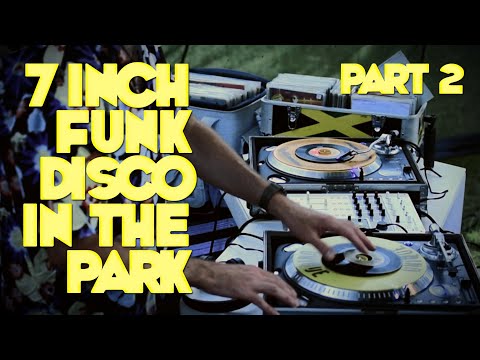 Funk, disco. Live DJ mix PART TWO. 7" vinyl singles 45s. Rec @ Agrykola Park, Warsaw 23/06/2023