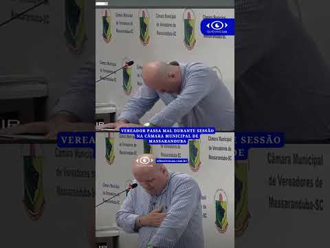 Vereador passa mal durante sessão na Câmara Municipal de Massaranduba