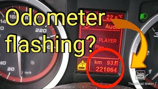 Odometer flashing!? How to diagnose, how to solve? Other facts on 156.