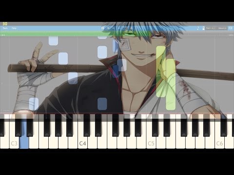 Gintama OST -"Take Care Buddy" Synthesia Piano Tutorial