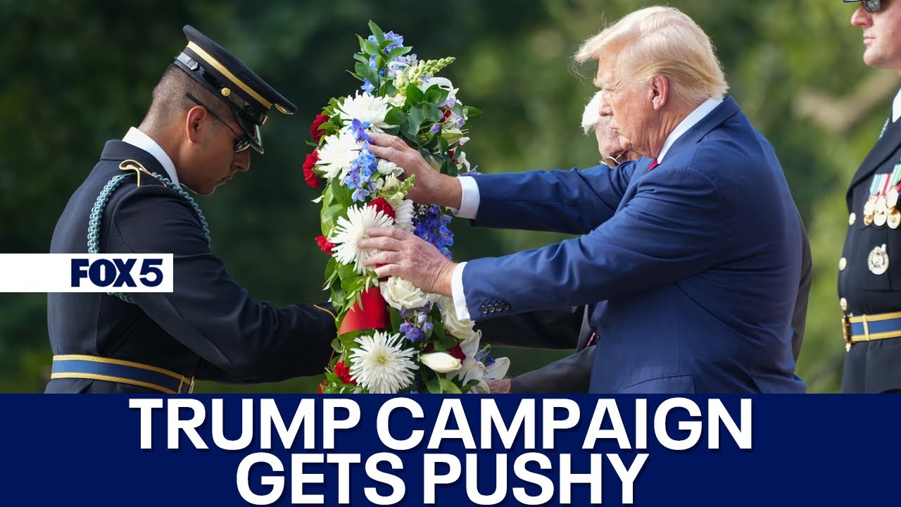 Trump's visit to Arlington National Cemetery sparks turmoil