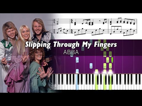 ABBA - Slipping Through My Fingers - Piano Tutorial with Sheet Music