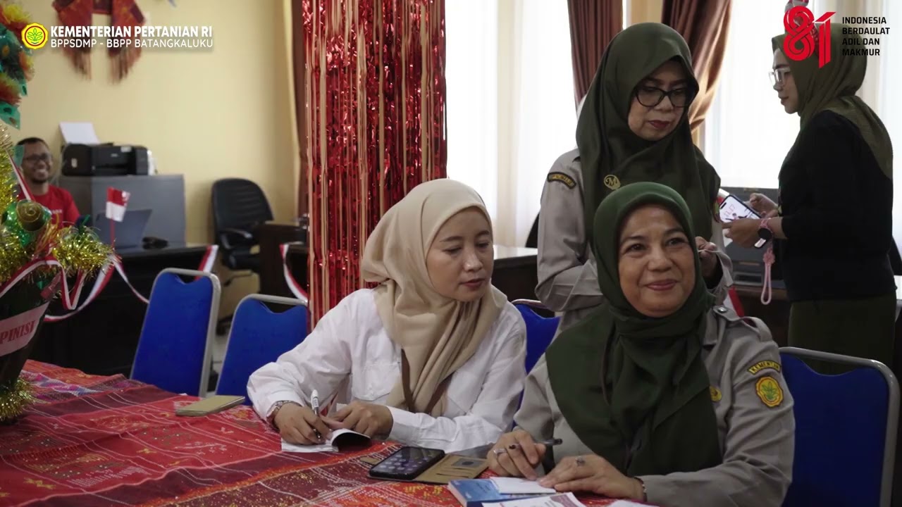SEMARAK HUT RI  KREATIVITAS PEGAWAI BBPP BATANGKALUKU HIASI RUANGAN
