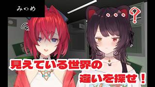 【みつめ】同じはずの世界のどこかが違う…！？観察力と言語化頼り【戌亥とこ/にじさんじ】