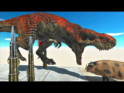 Run through Piercer traps on each level - Animal Revolt Battle Simulator