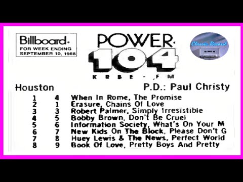 Power 104 KRBE FM - Houston (September 10, 1988)