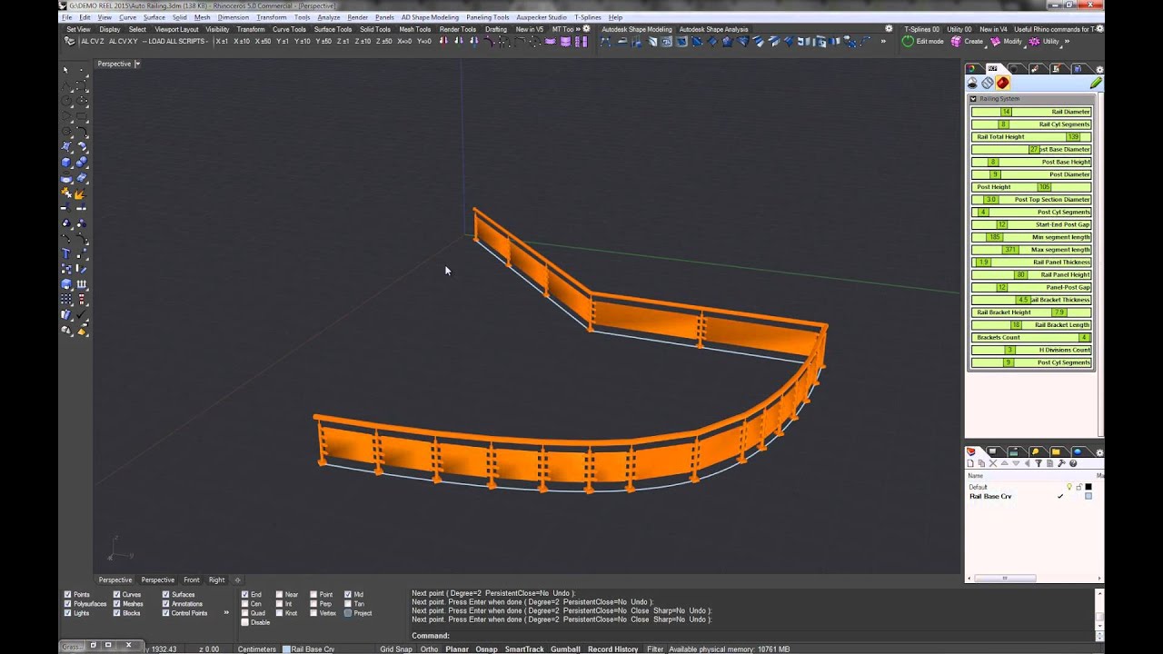 Parametric Design in 3D with Grasshopper and Rhino