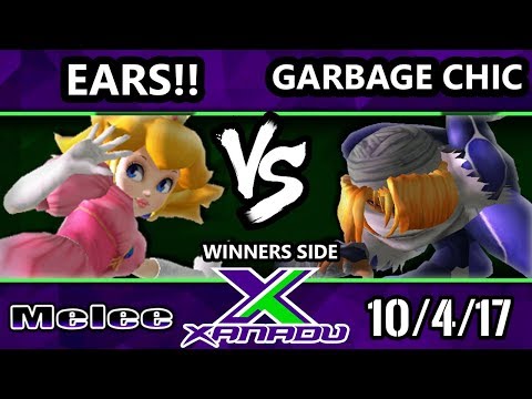 S@X 222 Melee - Ears!! (Peach) Vs. Garbage Chic (Sheik) - Smash Melee Tournament - SSBM