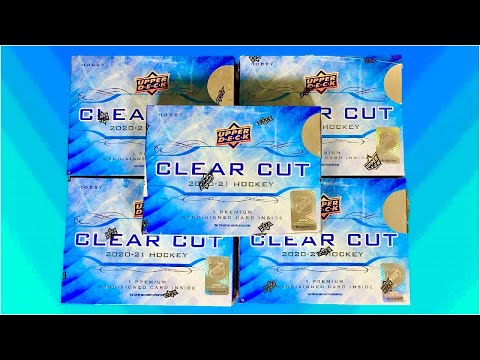 Opening 5 Boxes of 2020-21 Upper Deck Clear Cut Hockey Hobby