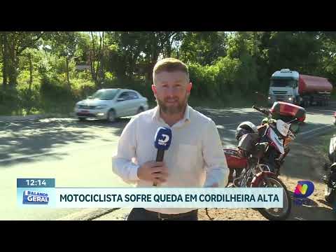 SC-157 registra queda de motociclista em Cordilheira Alta