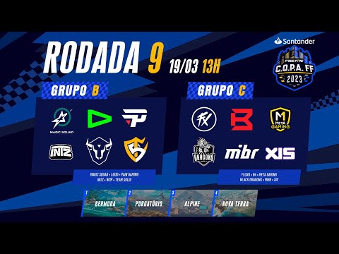 C.O.P.A FF 2023 AO VIVO - Rodada 09 | FREE FIRE ESPORTS BRASIL