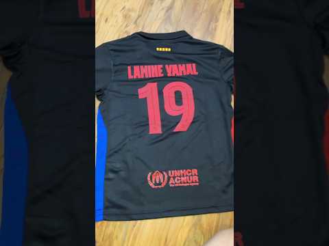 Unboxing Lamine Yamal JERSEY! [asmr] @FCBarcelona #trending #unboxing #barcelona #asmr