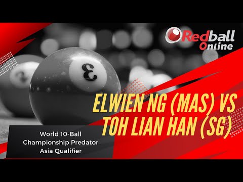 [LIVE] Elwien Ng vs Toh Lian Han World 10-Ball Championship Predator Asia Qualifier