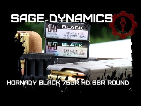Fade To BLACK!...5.56 Hornady Black HD SBR Ammo. Short Barrel AR-15 Test!