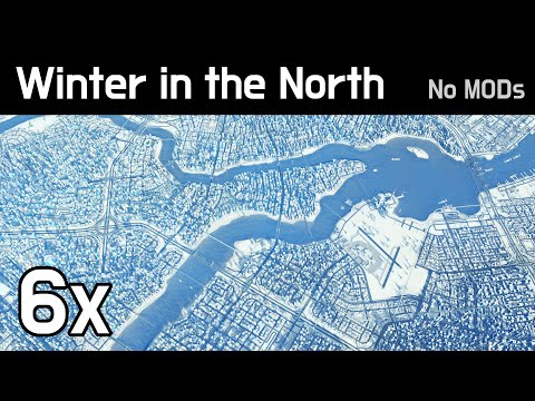 Cities Skylines - Winter in the North (No MODs/Full DLC/500K)