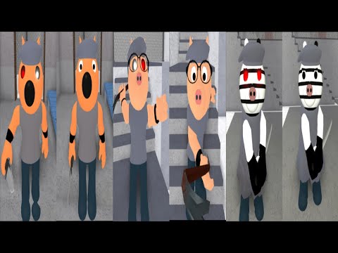 Foxy ,Pony & Zizzy Tsp Infected vs Non Infected Jumpscare - Roblox Piggy RP