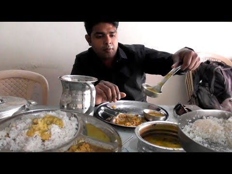Just Pay 80 rs & You will Get Unlimited Roti - Rice with Dal & 2 Types of Veg Curry| Nagpur Food Video
