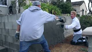 Ideas for Making your cinder/cement Blocks match your concrete home finish