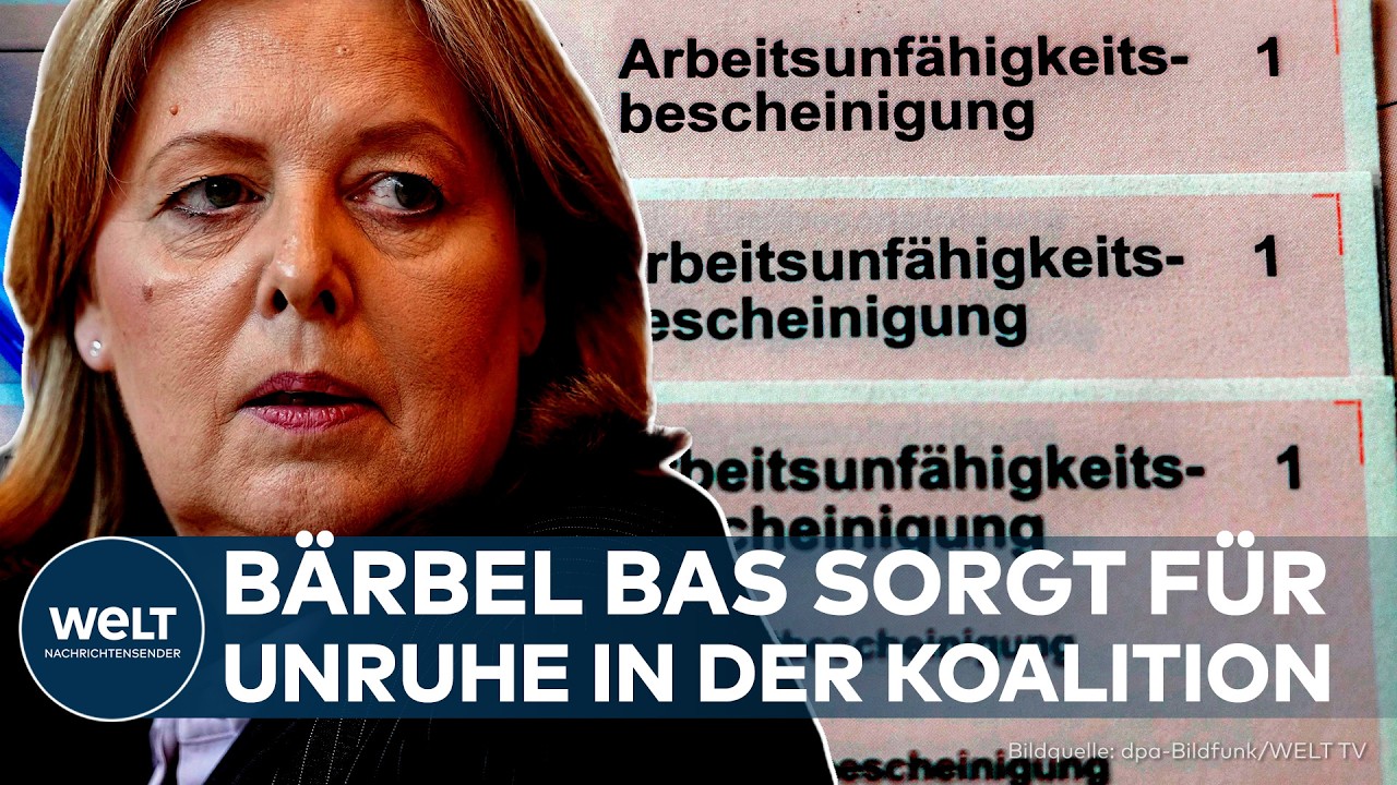 KRANKSCHREIBUNG: Bärbel Bas vs. Koalition! Neuer Streit um den ersten Krankheitstag