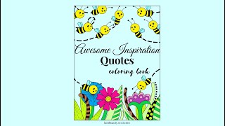 Awesome Inspiration Quotes 10-Page Printable Coloring Book PDF
