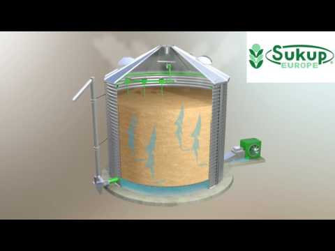 Sukup Europe stirring silo, omrøresilo, Silotrockner