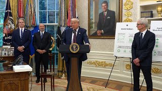 トランプ大統領とAppleティム・クックCEO、6000億ドルの米国投資を発表