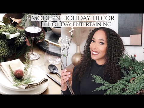 MODERN CHRISTMAS DECOR | HOLIDAY ENTERTAINING | SHOP WITH ME AND HAUL