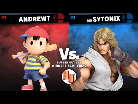Buster Out #19 - AndrewT (Ness) VS RiB | Sytonix (Ken) - Winners Semi-Final
