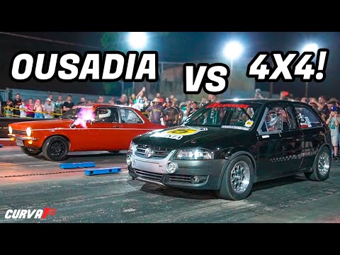 CHEVETTE RAIZ ACELERANDO CONTRA GOLs 4x4 DE ARRANCADA 😱