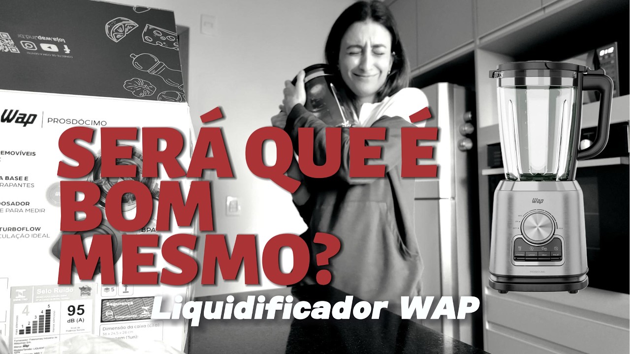 Miniatura da avaliação em vídeo de Liquidificador WAP WB2000 2 Litros com Copo de Vidro e Velocidade Variável