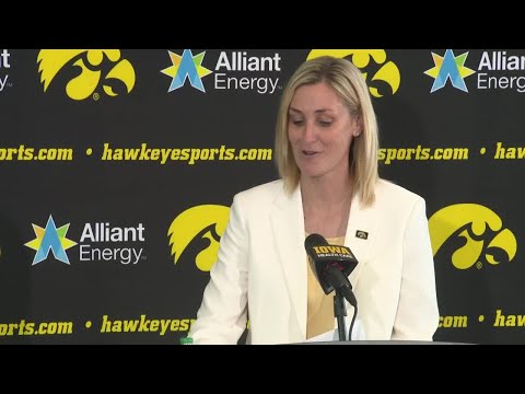 Iowa A.D. Beth Goetz introduces new basketball coach Ben McCollum