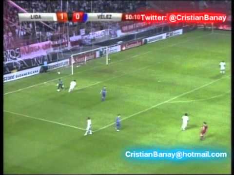 Liga de Quito 2 Velez 0 Semfiinal Copa Sudamericana 2011 Los goles (Relato Jorge Arcapalo )