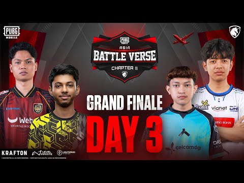 [EN] PUBGM BATTLE VERSE ASIA CHAPTER II - FINALS DAY 3 | FT. #AE #BTR #BOOM #IC #EA #DRS #DX #ALL