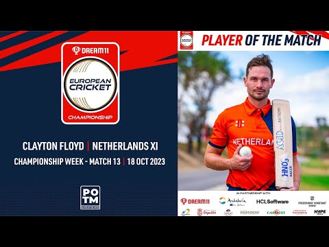 POTM: C.Floyd - GER vs NED-XI | Highlights | Dream11 ECC23 | 18 Oct 2023 | ECC23.097