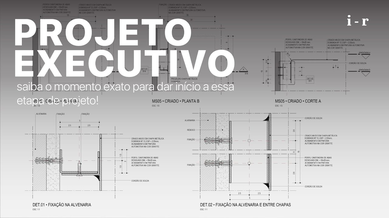 PROJETO  EXECUTIVO de ARQUITETURA, saiba quando iniciar?