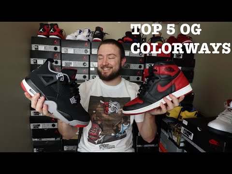 MY TOP 5 OG JORDAN COLORWAYS!!