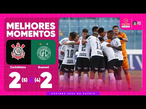Gols e lances de Corinthians x Guarani