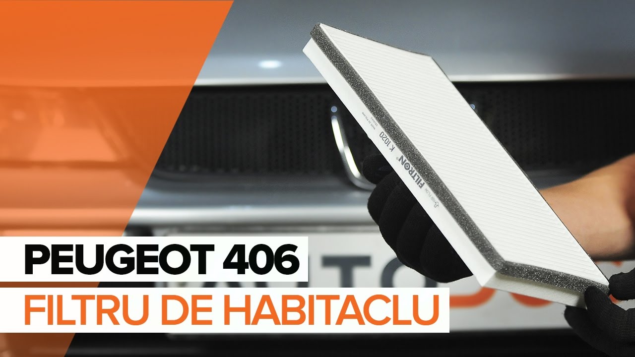 Cum să schimbați: filtru polen la Peugeot 406 sedan | Ghid de înlocuire