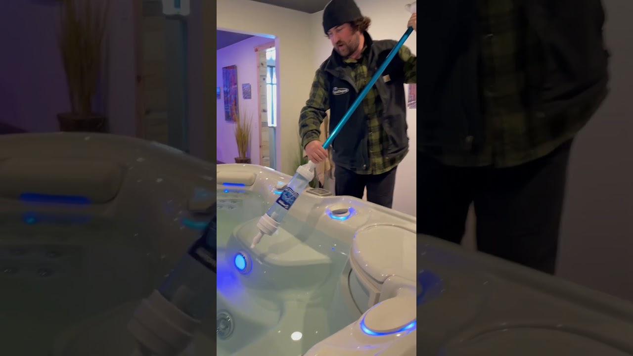 Spa vac for cleaning out debris.