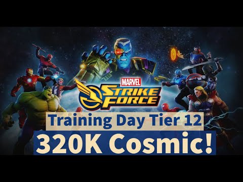 Training Day Tier 12 Guide with 320K Team! How to 3 Star | Marvel Strike Force - Free to Play
