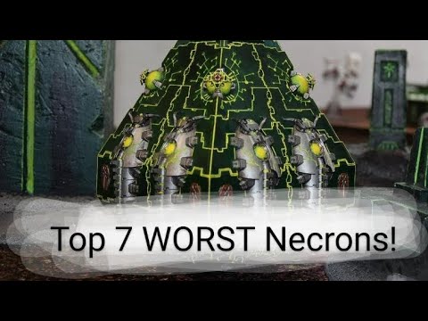 Warhammer 40k. Top 7 WORST Necron units!