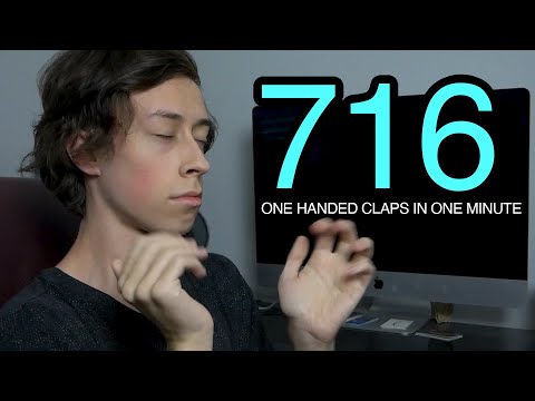 Most Alternate One Hand Claps in 1 Minute 【 716 】