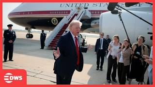 FULL DEPARTURE & GAGGLE: Trump on Iran Talks, Qatar Jet Gift, Jobs and Economic Growth | AC1E