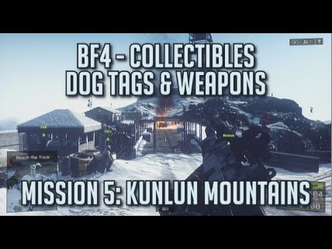 Battlefield 4 - All Collectibles - Mission 5: Kunlun Mountains - Dog Tags & Weapons
