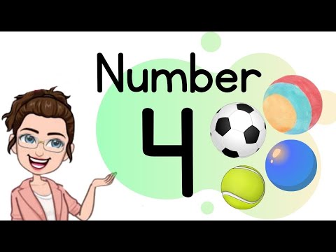 NUMBER 4 || TEACH/LEARN THE NUMBER FOUR || Introduction and Revision